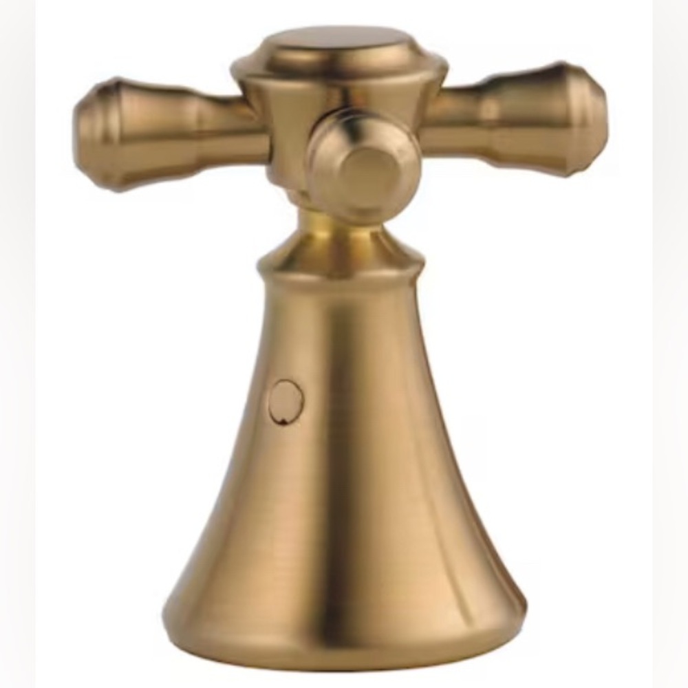 DELTA H295CZ Metal Cross Handle Set - Deck Mount Bathroom/Bidet Champagne Bronze